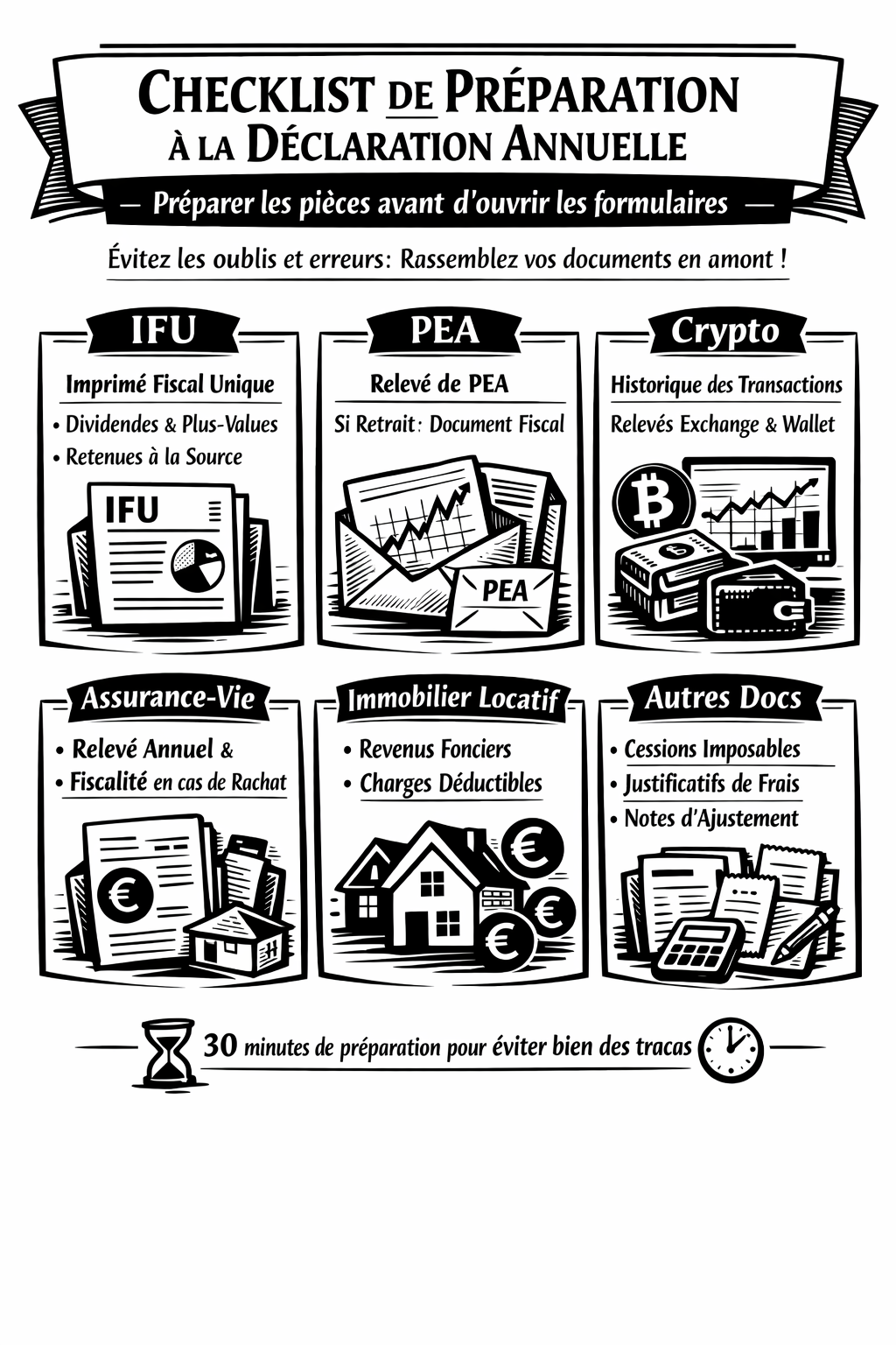 Checklist declaration annuelle patrimoine