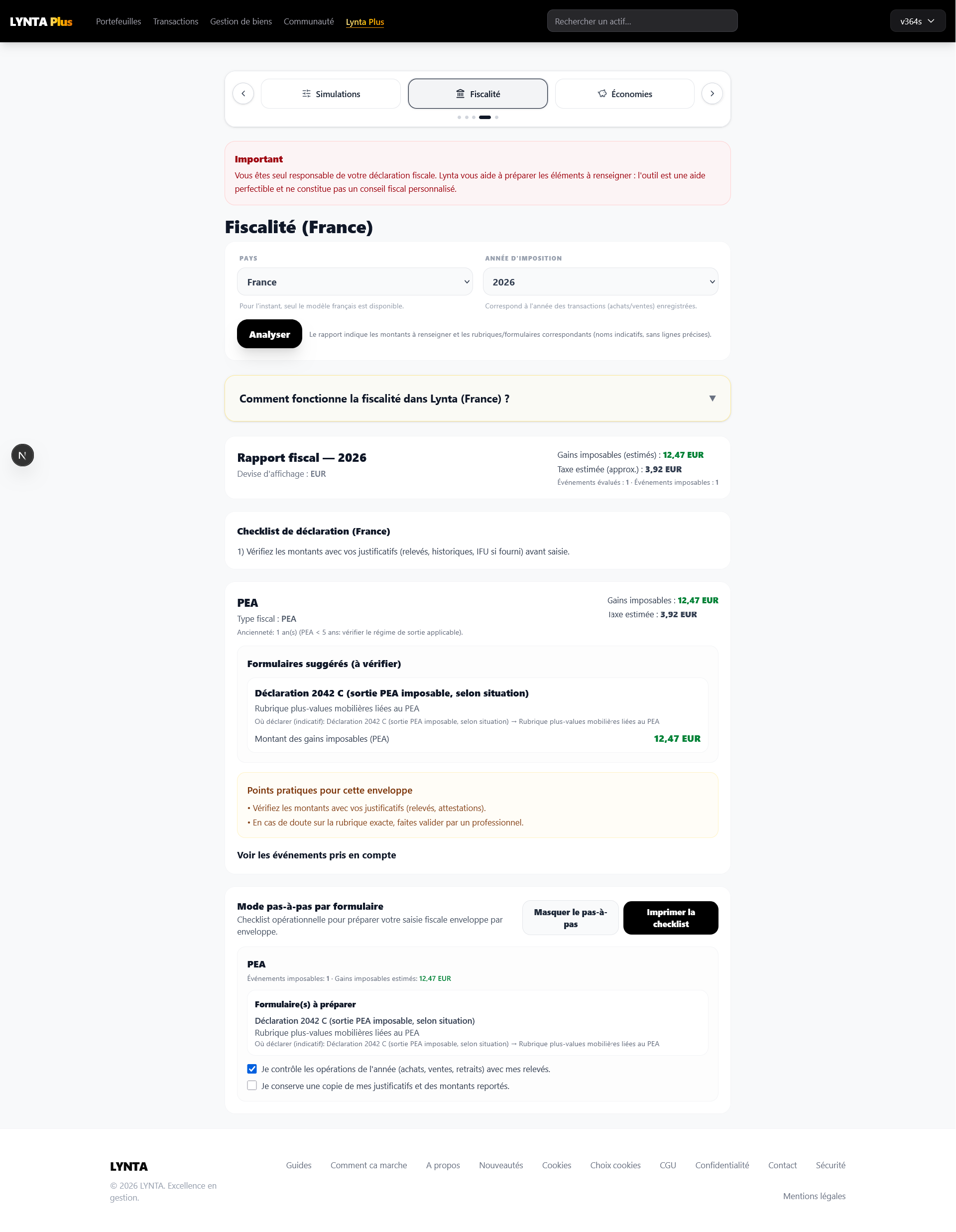 Checklist verification IFU et pre-remplissage